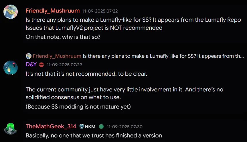 Screenshot 02, Silksong launcher plans