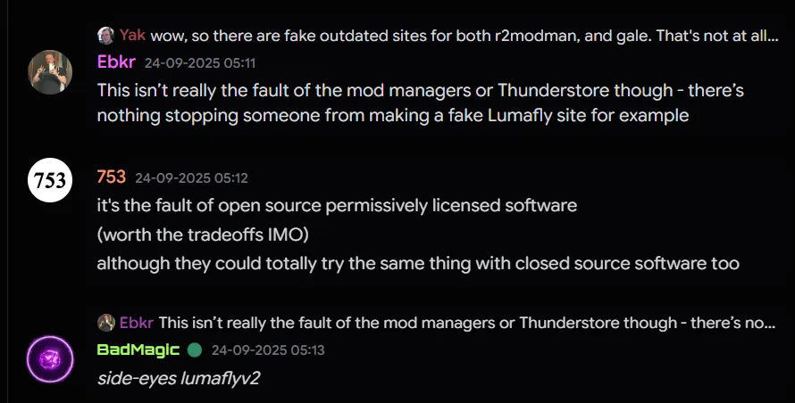 Screenshot 05, attribution and open source discussion