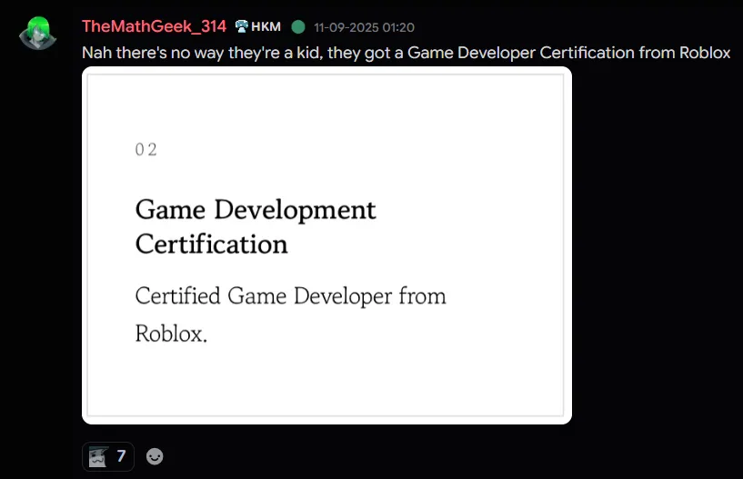Screenshot 12, Roblox certification