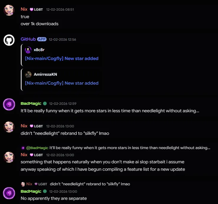 Screenshot 17, Cogfly and star discussion