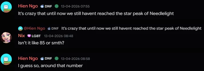 Screenshot 20, April star milestone